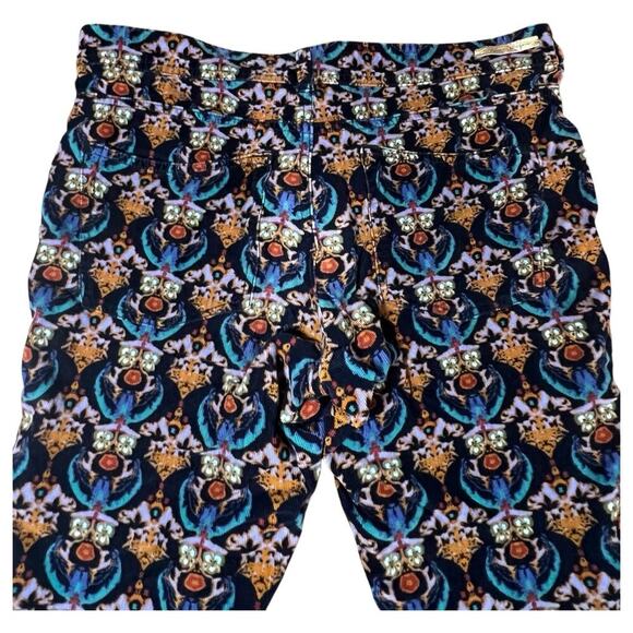 Pilcro and The Letterpress Anthropologie IKat Navy Corduroy Skinny Pants Size 28 - Picture 3 of 7